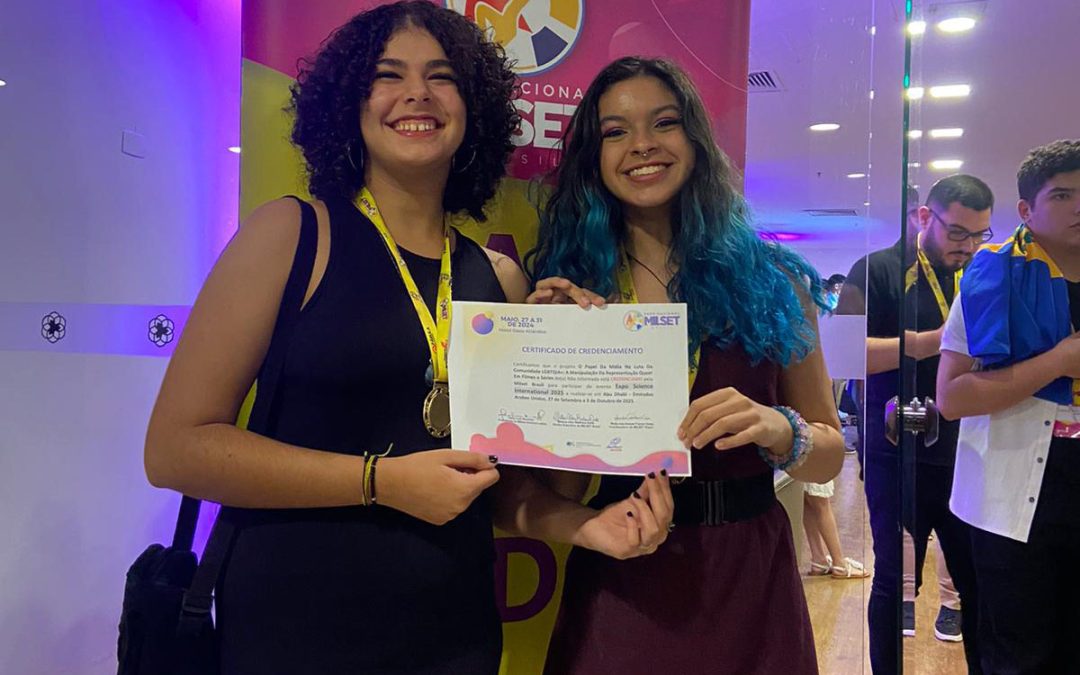 Alunas têm trabalhos credenciados na Feira Expo Science International 2025